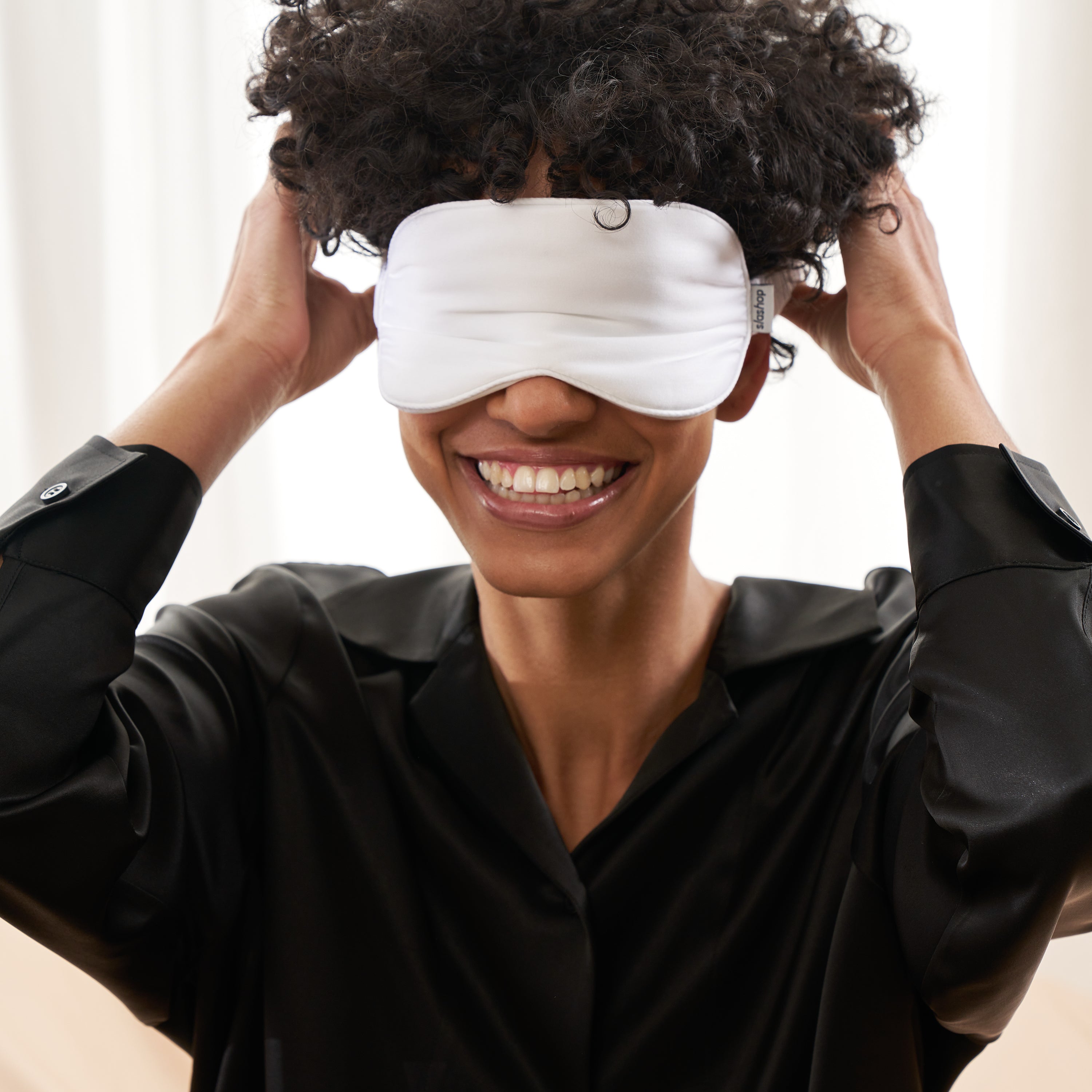 FURRFREE Bamboo Sleep Mask for Women & Men - Soft & Breathable Eye Mask for Sleeping, Travel, Meditation & Relaxation - Blackout Blindfold for Better Sleep & Nap