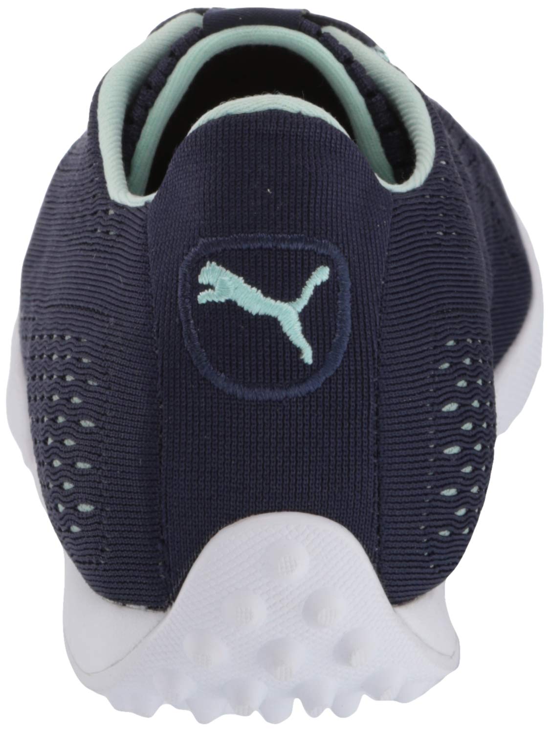 Puma Women's Monolite Cat Engineered Mesh Golf Shoes - Peacoat & Mist Green - Size 10 M US - Lightweight & Breathable for Comfortable Golfing & Walking