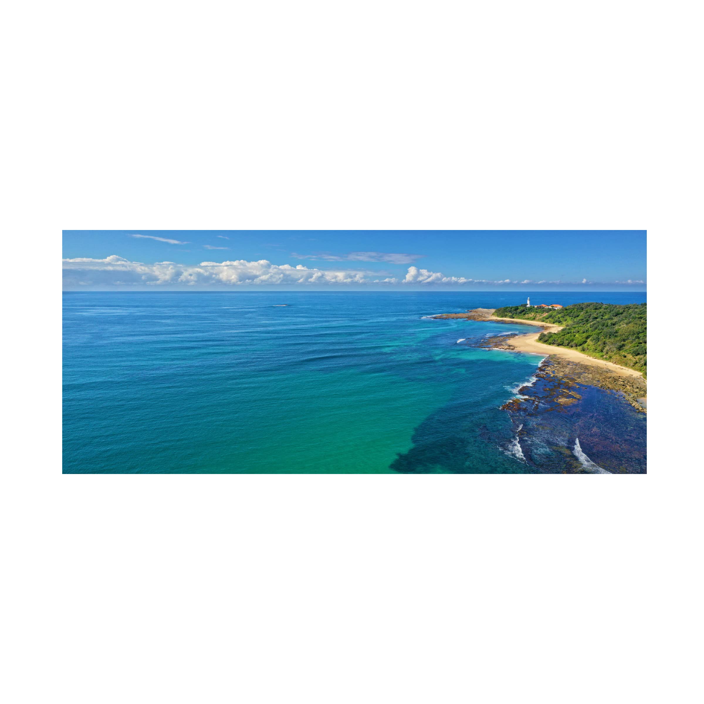 Trademark Fine Art 'Norah Head Beach' Canvas Wall Art Print by Beata Czyzowska Young - Coastal Home Decor for Living Room, Bedroom & Office