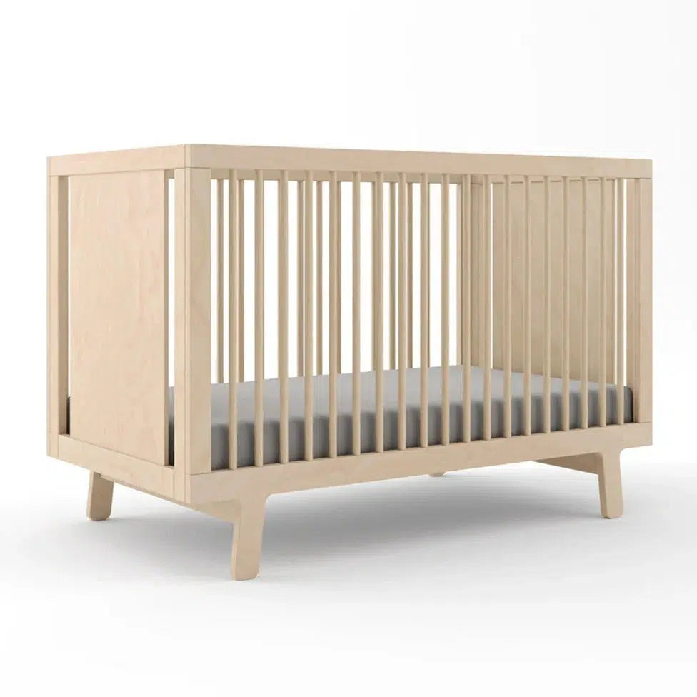 Oeuf Sparrow Crib in Natural Birch Wood - Modern Eco-Friendly Baby Crib for Nursery & Bedroom Decor | Safe & Stylish Infant Sleeping Solution