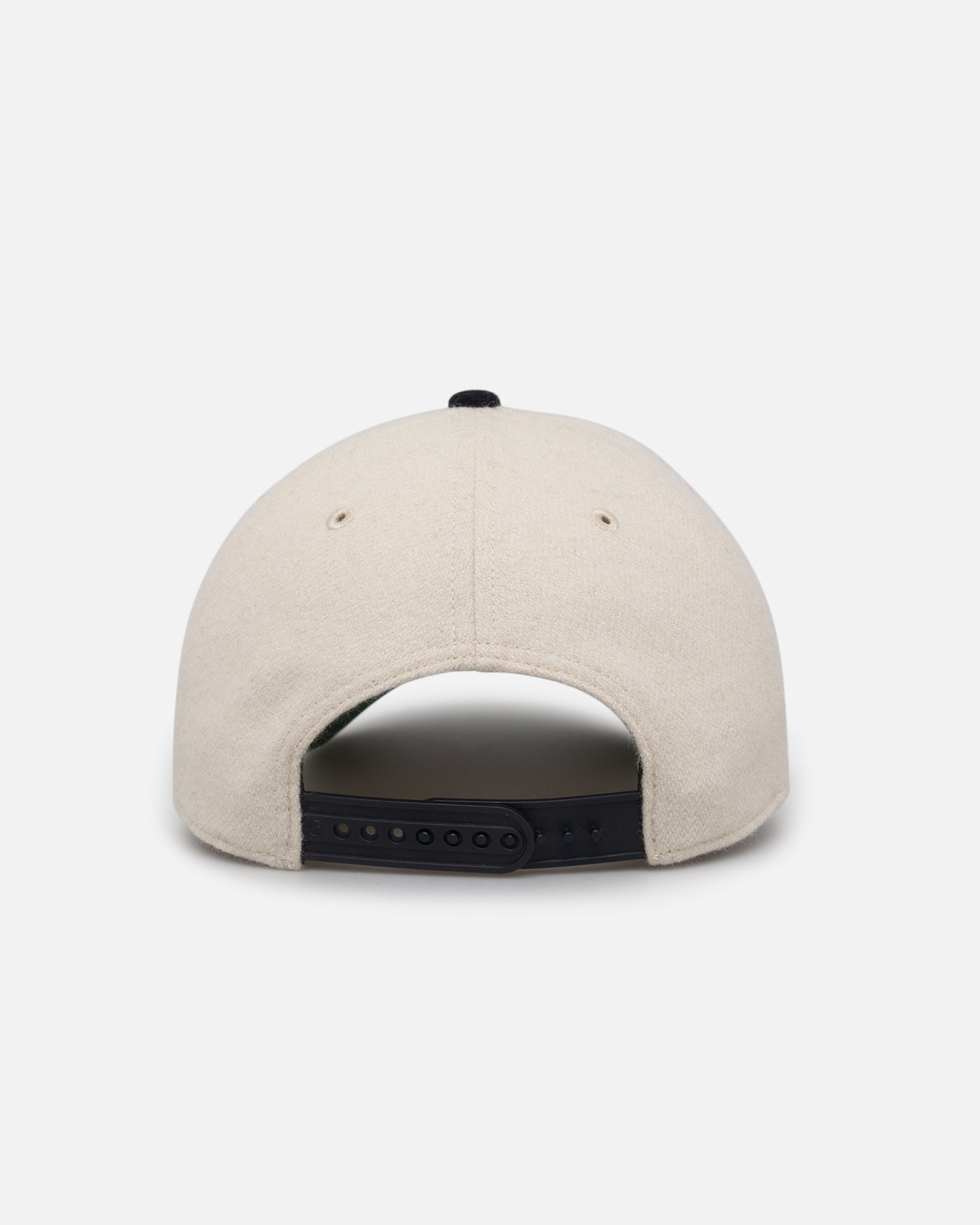 47 Brand Atlanta Braves Wooly Sure Shot Offside DT Snapback Hat - Natural/Navy - Perfect for Baseball Games, Sports Events & Casual Wear