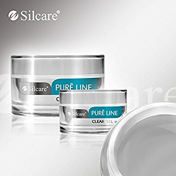 Pure Line Clear 15g UV Gel Nails - Acid Free Builder Gel for Strong Natural-Looking Nails | Easy File Off Silcare Formula | Perfect for Salon & DIY Manicures at Home