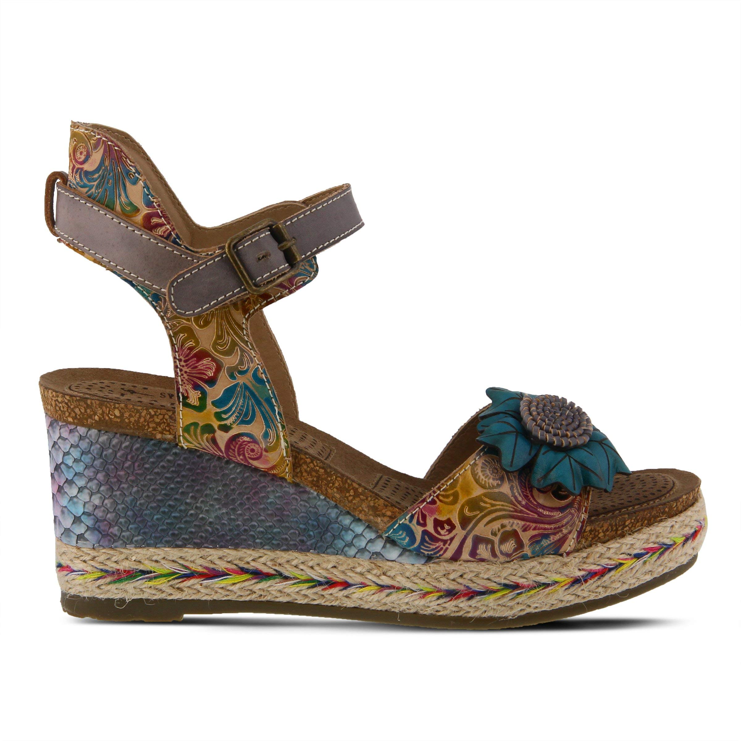 Spring Step L'Artiste Women's Annmarie Comfortable Ankle Strap Sandals - Perfect for Summer, Beach, Weddings & Casual Outings