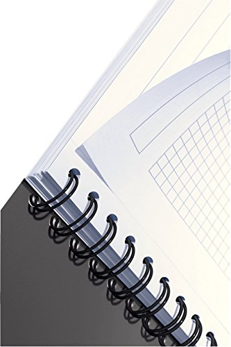 Leitz 46470025 A4 Spiral Bound Notebook - Squared Grid, Blue - Perfect for Office, College & Note Taking