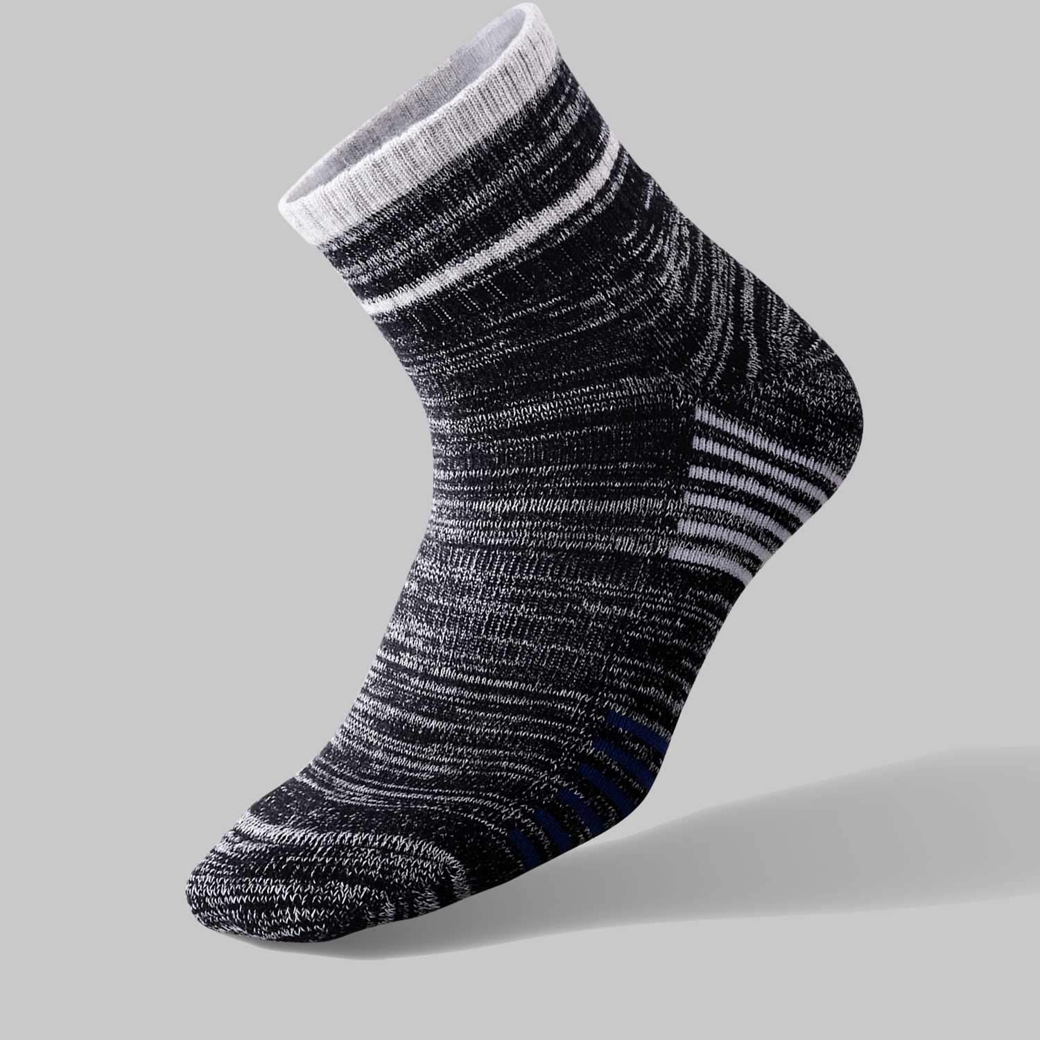 FEIDEER Men's Hiking Socks - Moisture Wicking & Breathable Outdoor Socks for Hiking, Camping & Trail Running - Comfortable Cushioned Performance Socks for Active Men