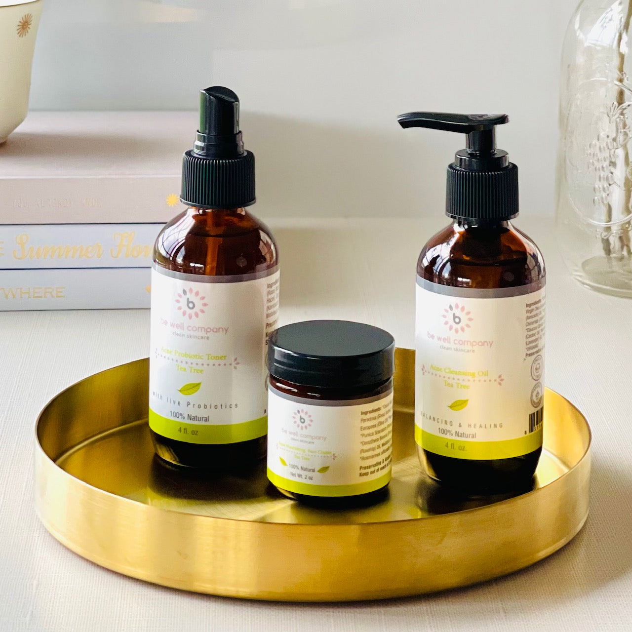 Tea Tree Acne Face Kit for Clear Skin - Acne Treatment Set with Natural Ingredients for Oily & Sensitive Skin | Perfect for Daily Skincare Routine & Blemish Control