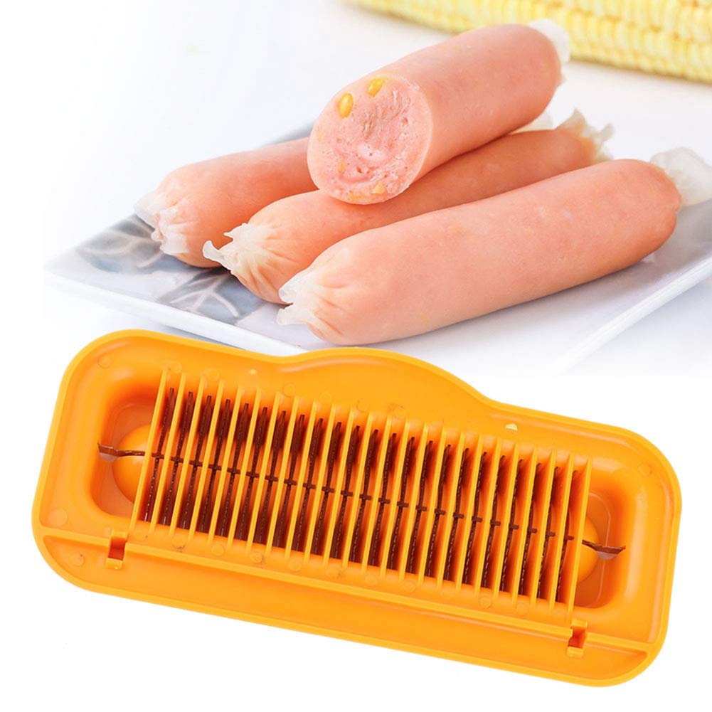 1pc Hot Dog Sausage Cutter & Banana Peeler - Multi-Purpose Kitchen Tool for BBQ, Picnics & Food Prep
