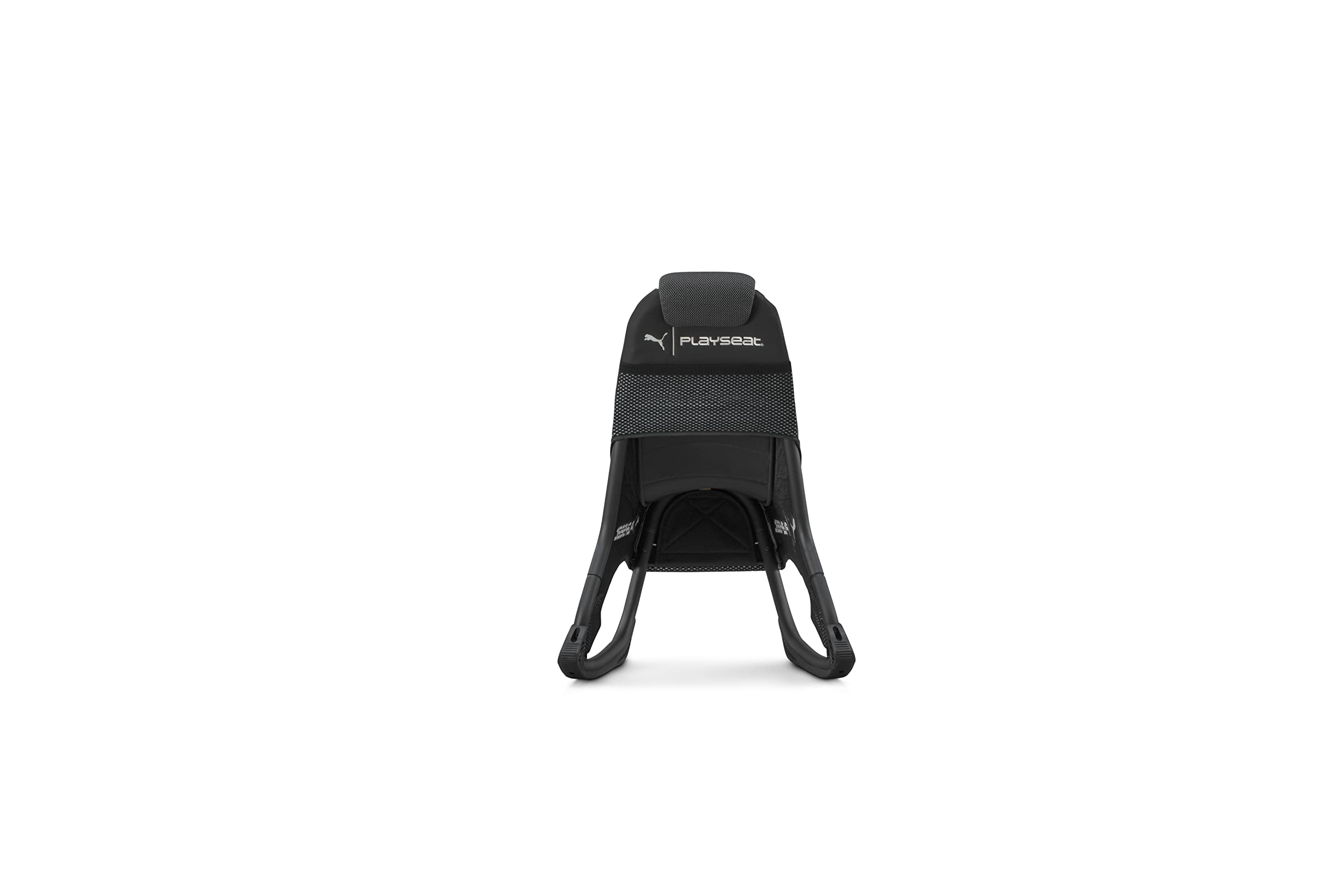 PLAYSEAT Puma Active Gaming Chair - Ergonomic ActiFit Material for Maximum Comfort & Freedom of Movement | Gaming Accessory Pockets | Premium Black Racing Seat for PC, PS5, Xbox Gaming Setup | Perfect for Esports & Long Gaming Sessions