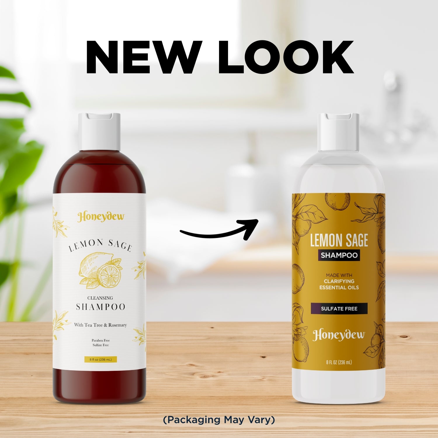 Honeydew Lemon Sage Shampoo - Natural Hair Cleanser for Dry & Damaged Hair | Hydrating & Nourishing Formula for Daily Use at Home or Salon