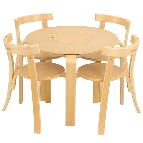 Round Table * 4 Chairs*1bin