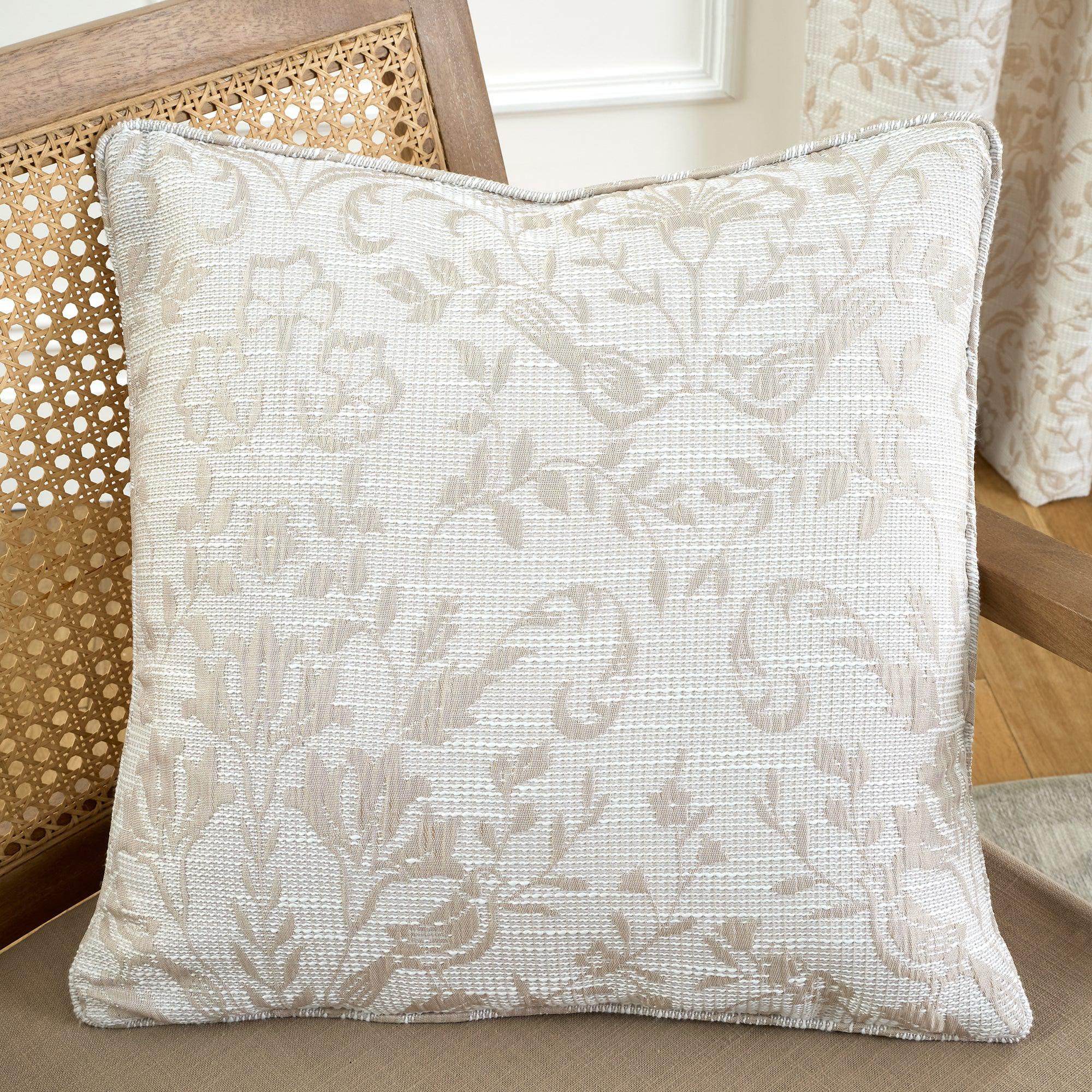 Natural Cotton Curtina Marple Cushion - Soft & Comfortable Throw Pillow for Sofa, Bed, or Home Decor