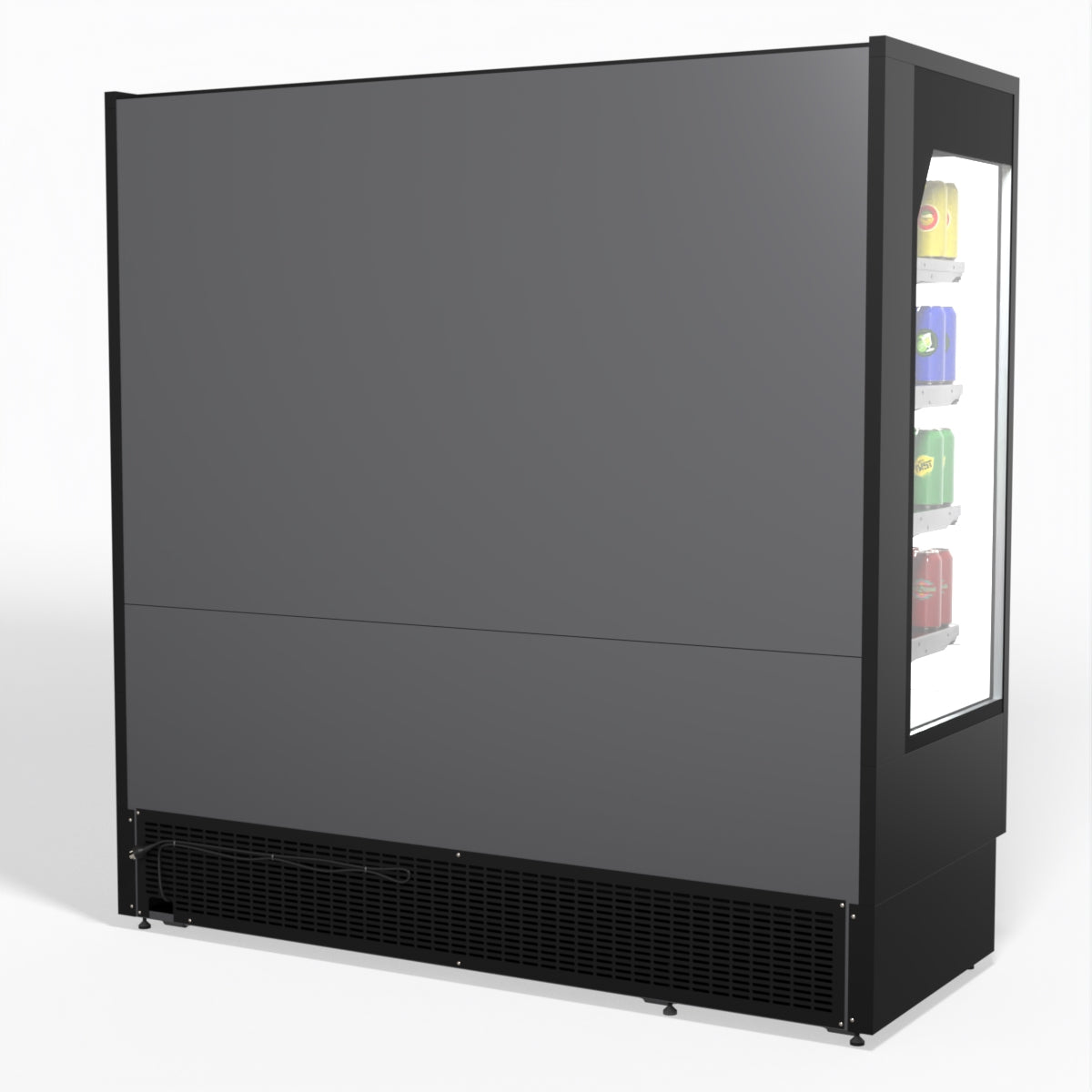 AG 1940mm Supermarket Open Multi Deck Showcase Refrigerator - Commercial Display Fridge for Grocery Stores, Convenience Shops & Supermarkets - Perfect for Chilled Food, Beverages & Dairy Products