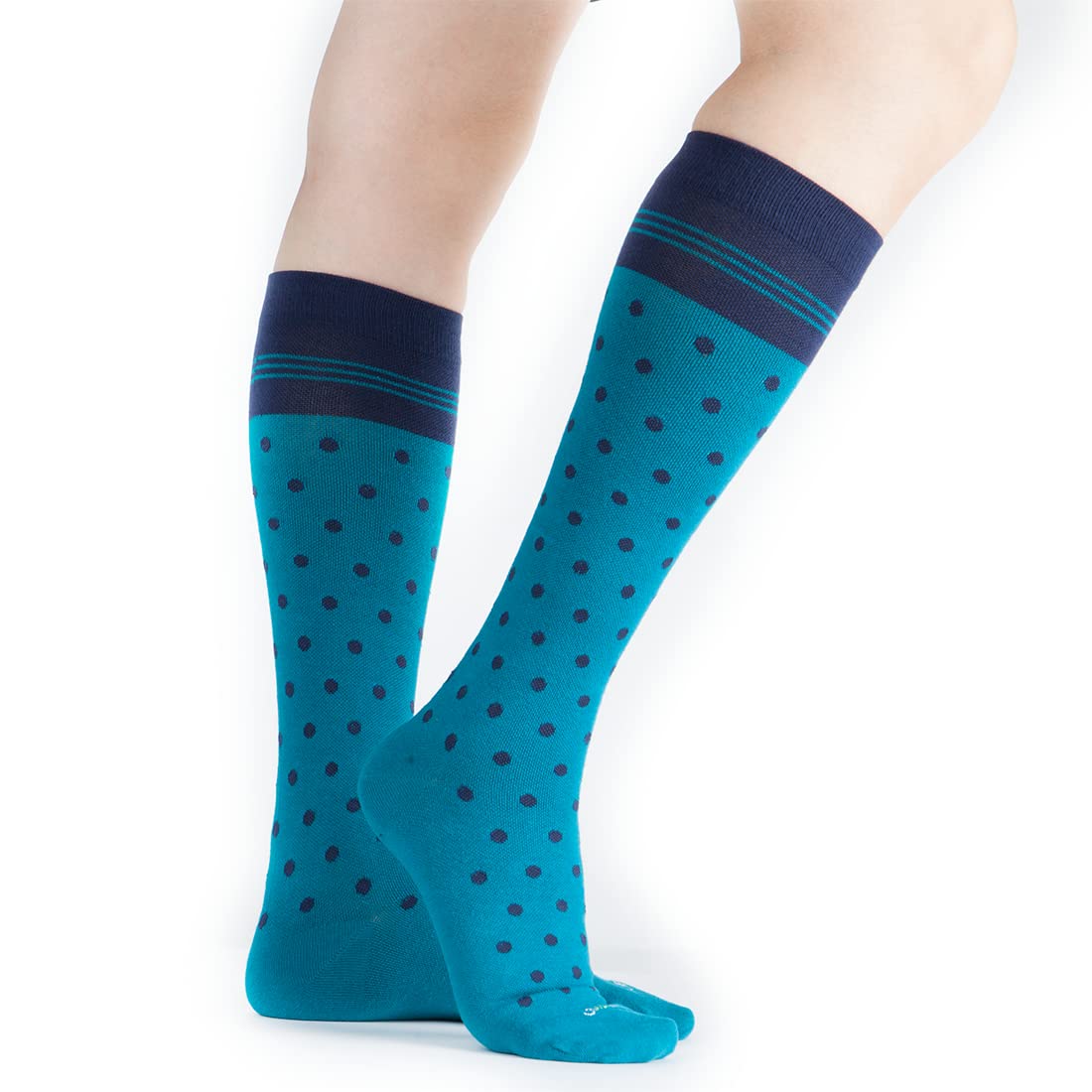 JAVIE Comfy Merino Wool Graduated Compression Socks for Women & Men (15-20mmHg) - Knee High Support Stockings for Travel, Running & Circulation - Warm Wool Socks for Hiking, Work & Daily Comfort