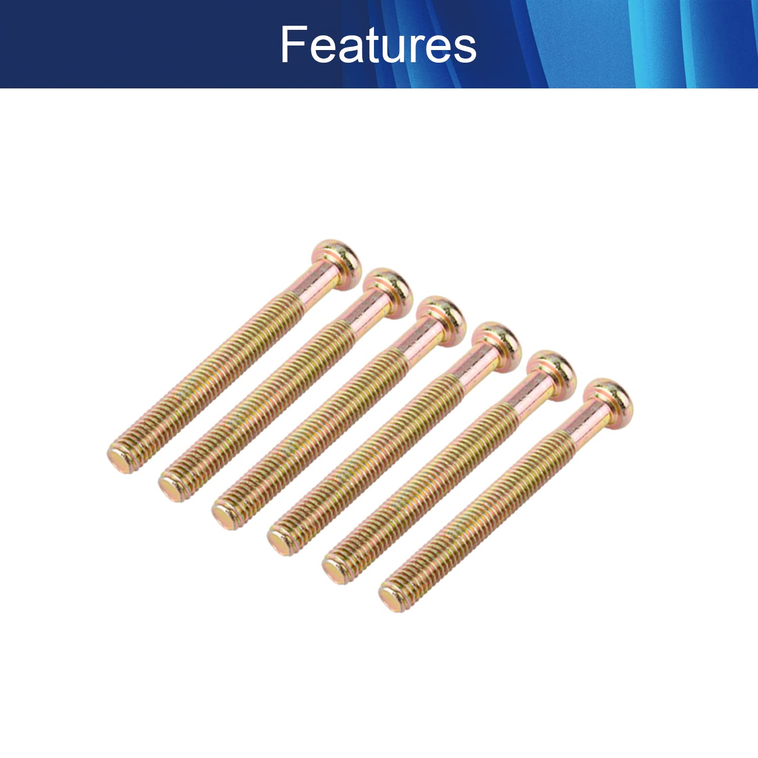 15Pcs M8x70mm Hex Socket Flat Head Screws - Furniture Bolts for DIY & Repair