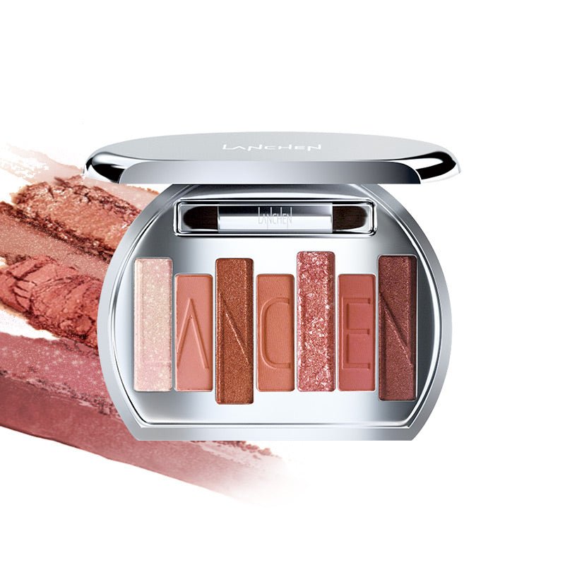 LANCHEN Rhythm 7-Color Eyeshadow Palette - Highly Pigmented, Long-Lasting Makeup for Party, Date Night & Special Occasions