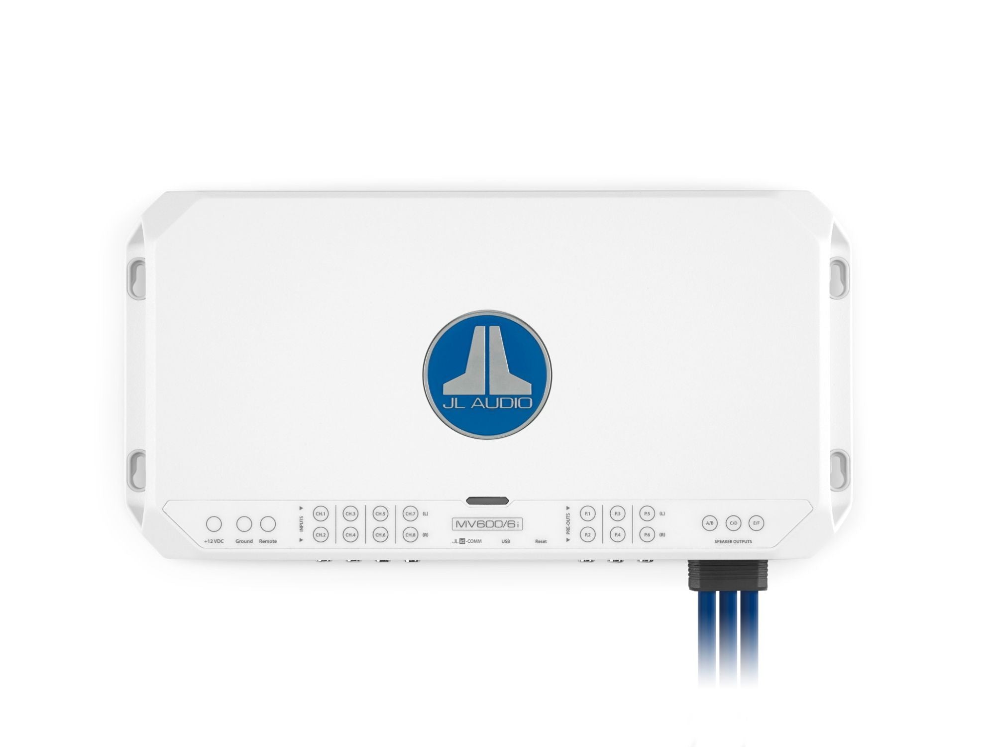 JL Audio MV600/6i 6-Channel Class D Marine Amplifier with DSP - 600W Power for Boats, Yachts & Water Sports - Perfect for Marine Audio Systems & Outdoor Adventures