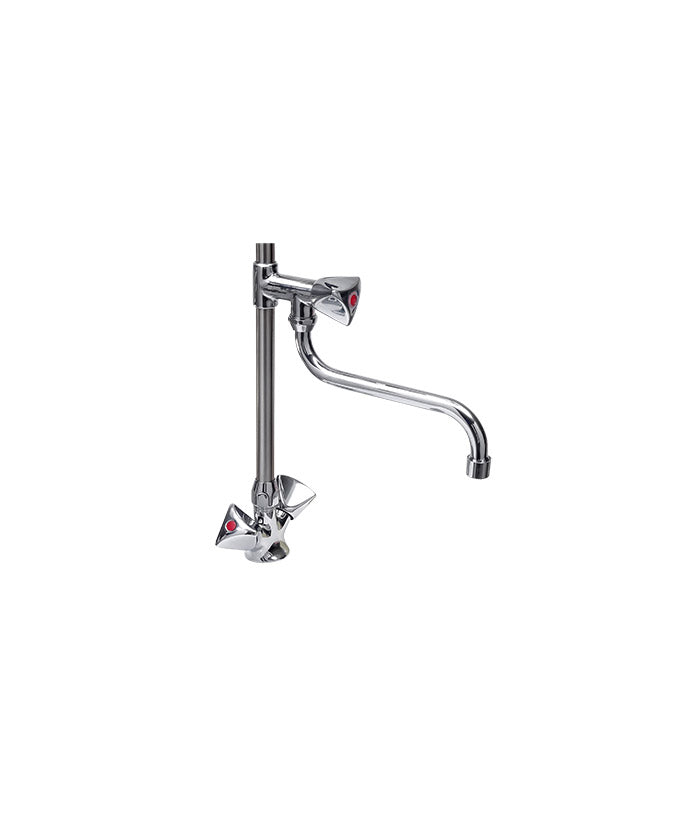 Cancan® MT02 Stainless Steel Sink Mounted Pre-Rinse Faucet with Intermediate Tap - Commercial Kitchen Sprayer for Restaurants, Food Trucks & Home Use