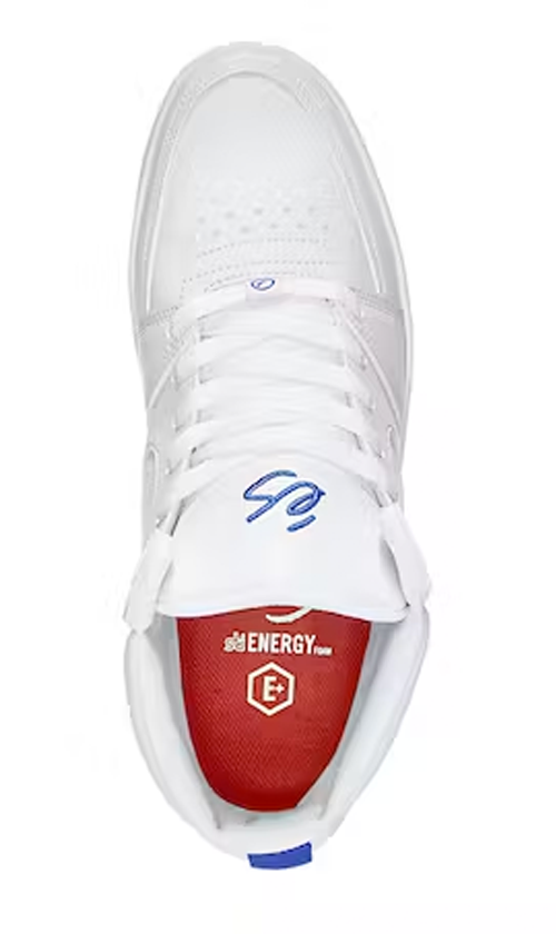eS Accel Slim Men's Skate Shoes - White/Tan - Lightweight & Durable for Street Skating & Casual Wear