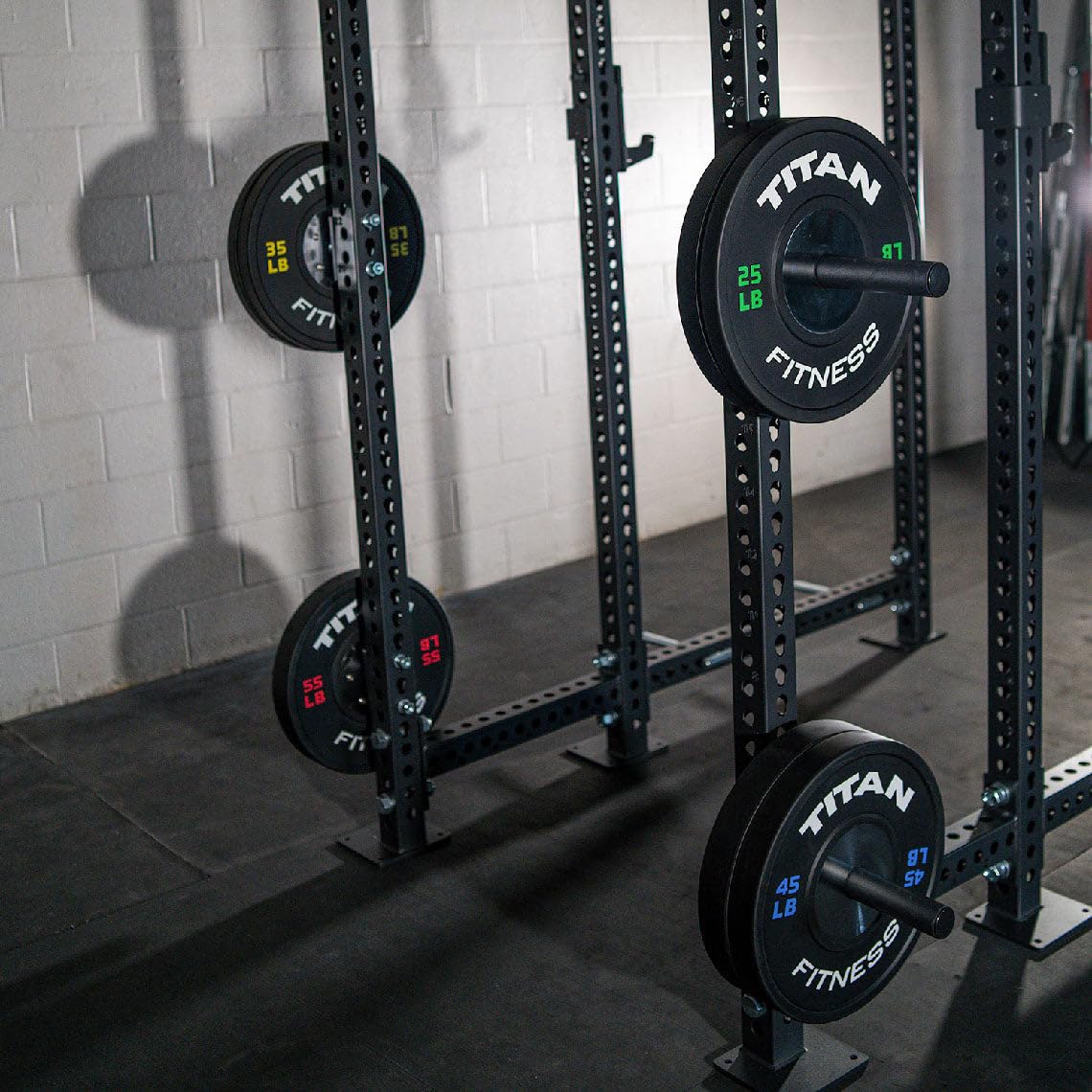 Titan Fitness Titan Series Bolt-On Weight Plate Holder Attachments (Pair) - Durable Weight Plate Storage Solution for Home Gym & CrossFit Training