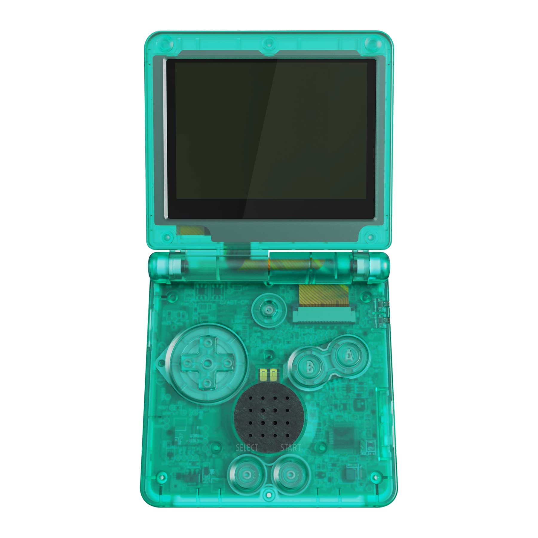 eXtremeRate Emerald Green Replacement Shell for Gameboy Advance SP GBA SP - Compatible with IPS & Standard LCD Screens - DIY Custom Housing Case - Perfect for Gaming Enthusiasts & Retro Console Modding (Console Not Included)