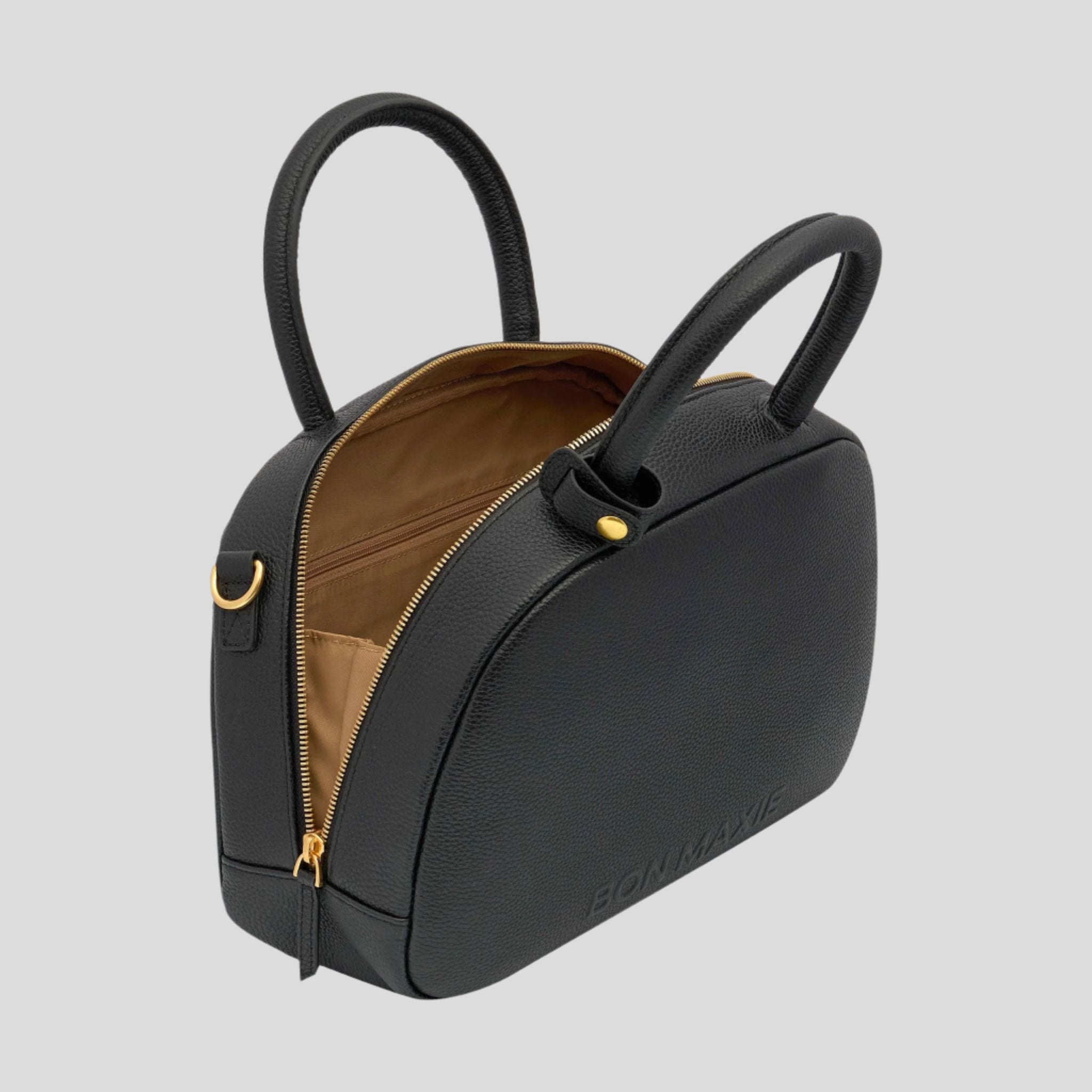 Stylish Black Bowler Crossbody Top Handle Bag for Women - Perfect for Work, Travel & Everyday Use