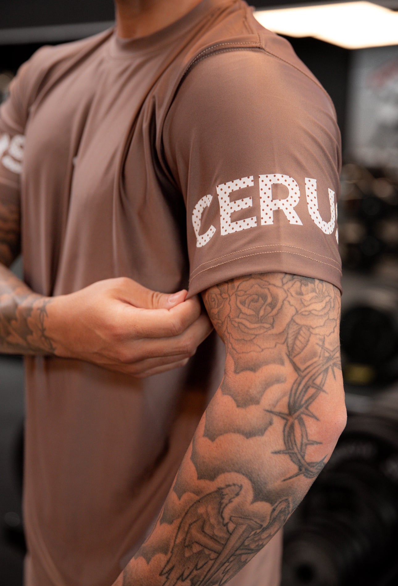 Cerus Clay Brown Fusion Men's T-Shirt - Soft Cotton Comfort Fit Tee for Casual Wear & Everyday Outfits