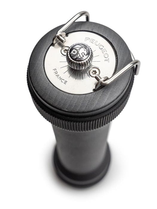 Premium Peugeot BBQ Pepper Mill - Graphite 12 Inch Grinder for Steak, Burgers & Outdoor Cooking | Durable French Salt and Pepper Grinder for Kitchen, Camping & Grilling Accessories