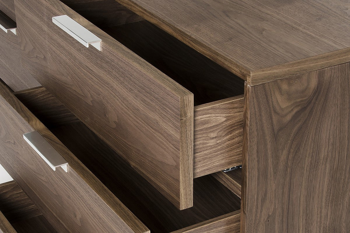 Lauren 6-Drawer Dresser - Modern Wooden Chest of Drawers for Bedroom, Living Room & Closet Storage Organization