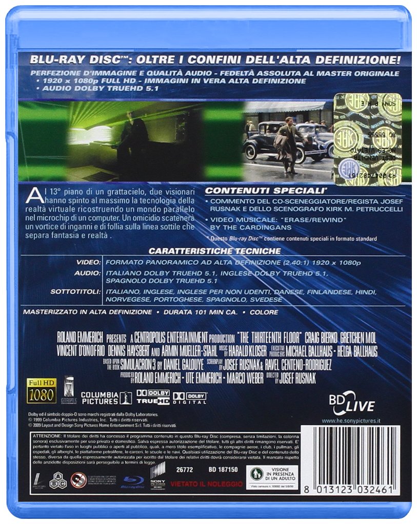 The 13th Floor (2009) Region Free DVD - Sci-Fi Thriller Movie for Home Entertainment & Movie Nights