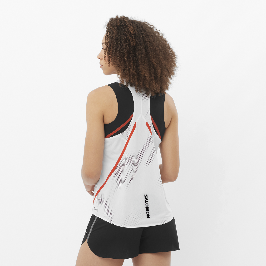 Salomon Women's S/Lab Speed Singlet - Lightweight Running Tank Top for Women - Breathable Athletic Shirt for Trail Running & Marathon Training (LC2695400)