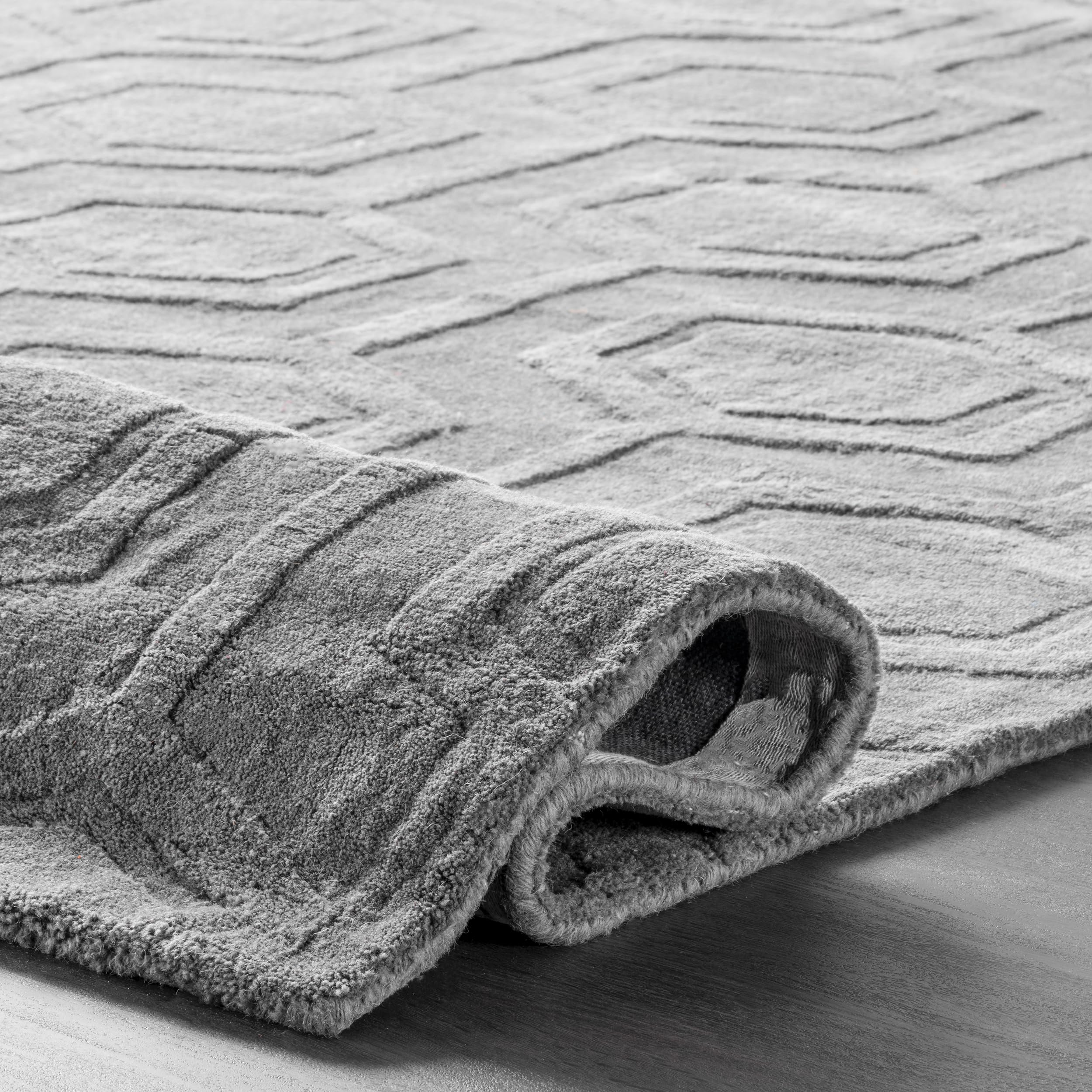nuLOOM Hand Woven Ambrose 9x12 Grey Area Rug - Perfect for Living Room, Bedroom & Home Decor