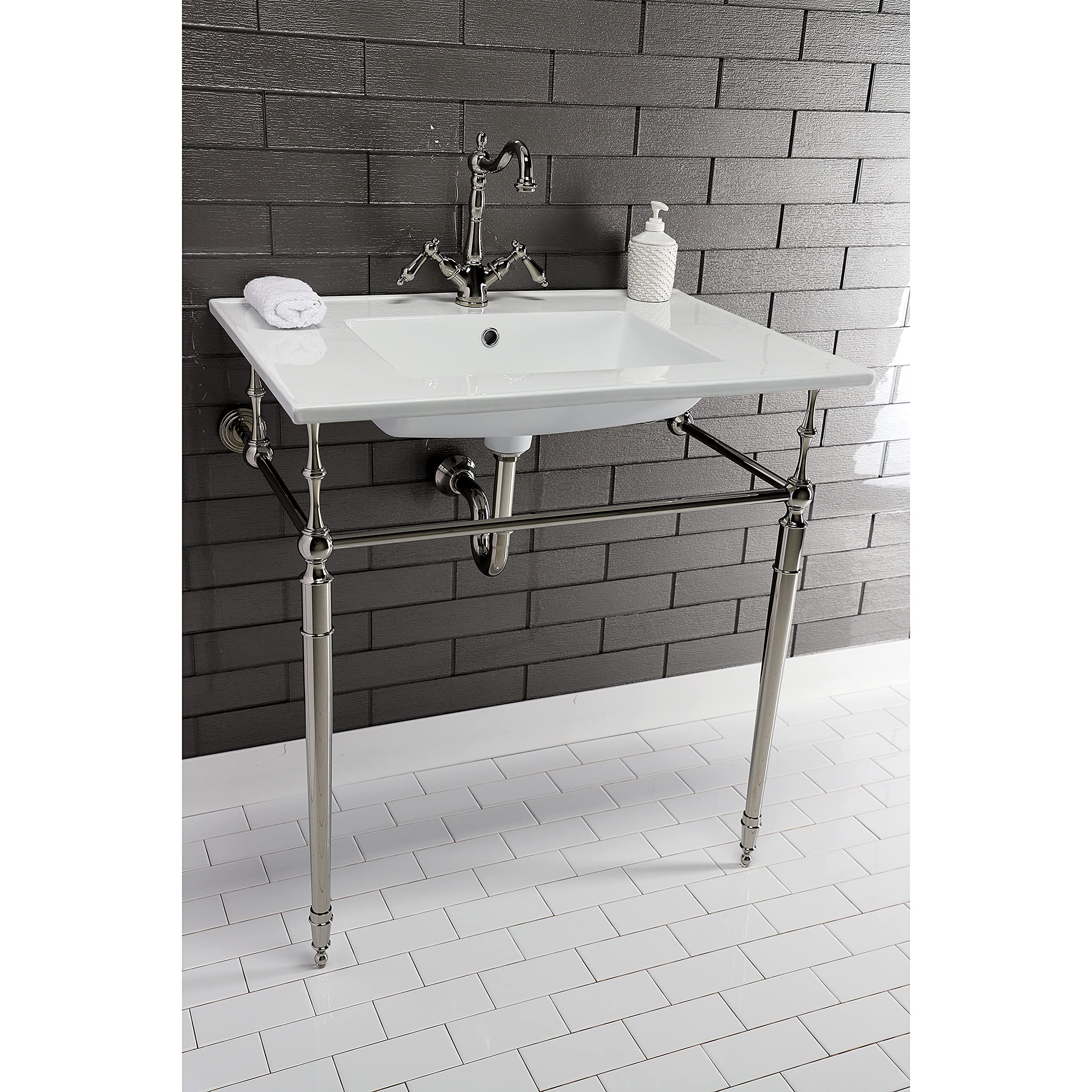 Kingston Brass LBT312271 Continental White Vanity Sink Top - Perfect for Bathroom Remodeling & Modern Home Decor