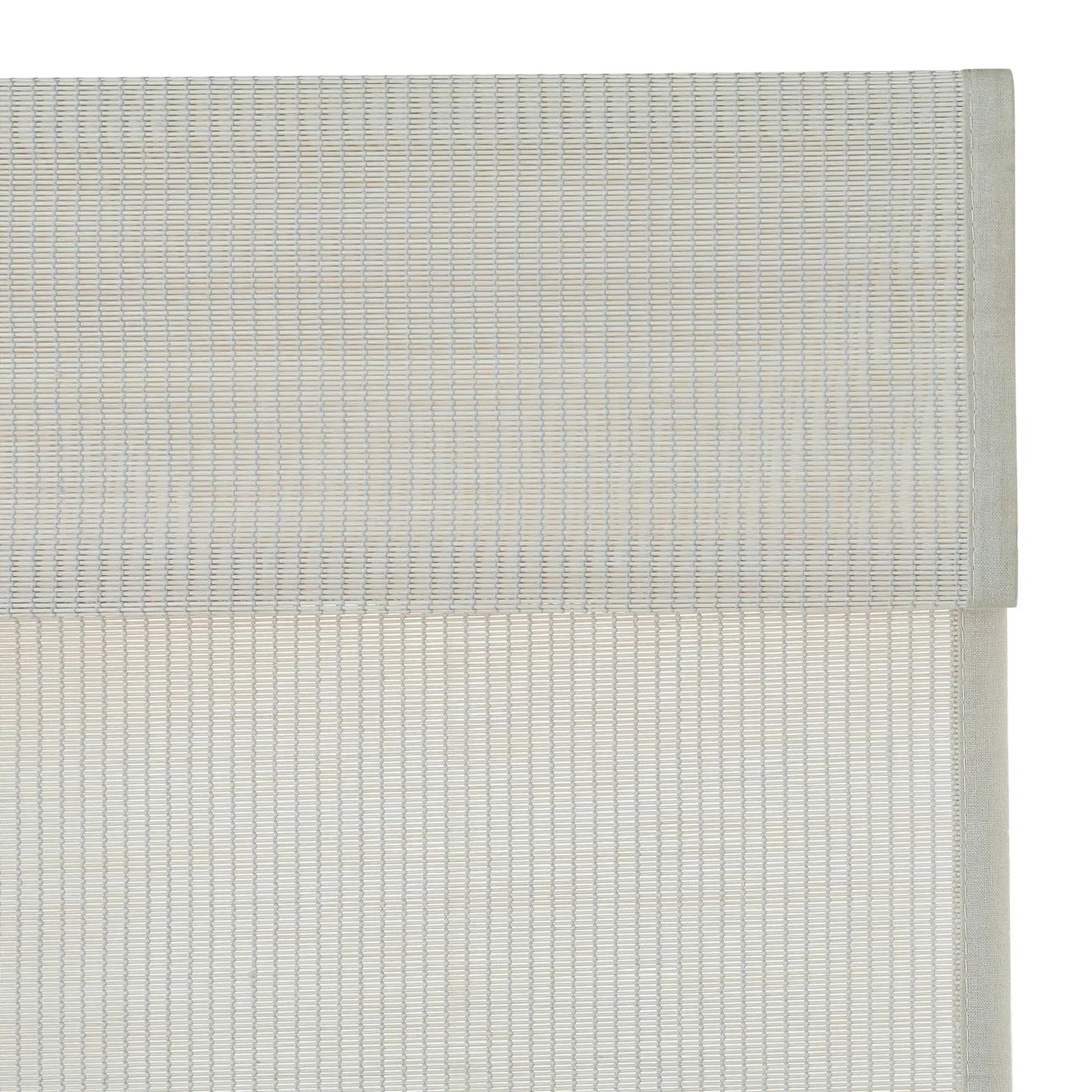 Sybil Bamboo Roman Shade - Natural Birch White Window Treatment for Living Room & Bedroom | Eco-Friendly Roller Blind for Home Decor