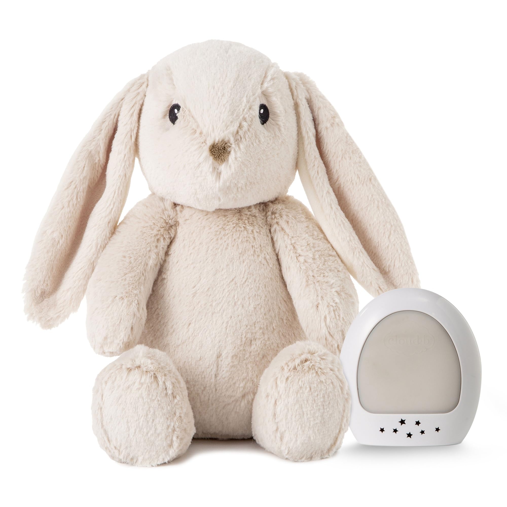 Cloud b Sound Machine with White Noise Soothing Sounds for Babies | Adjustable Volume & Timer | Record Your Voice | Night Light Projector | Perfect for Nursery, Bedtime & Travel (LoveLight Buddies - Billy Bunny)