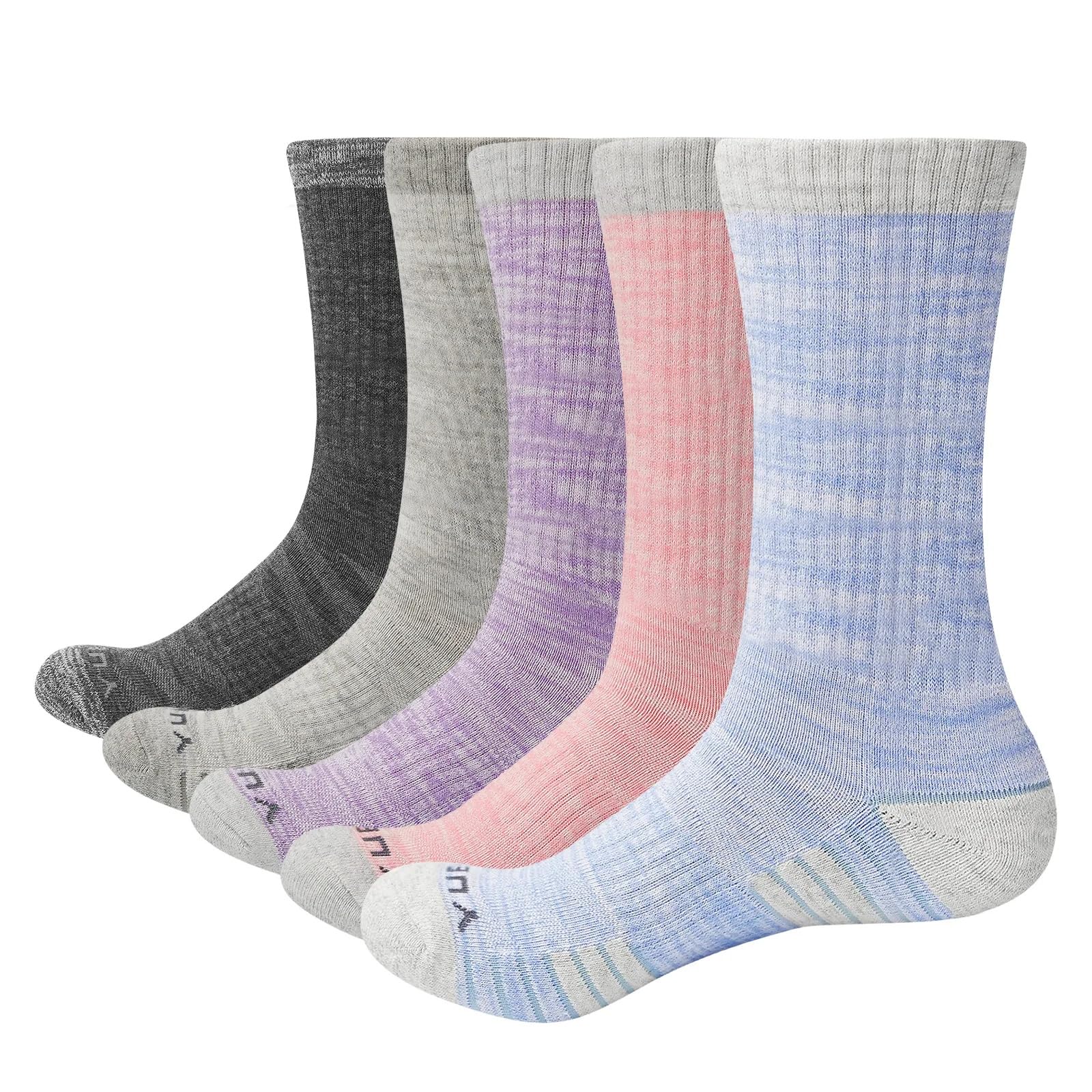 Women's Sweat-Wicking Anti-Odor Athletic Crew Socks for Gym & Everyday Wear
