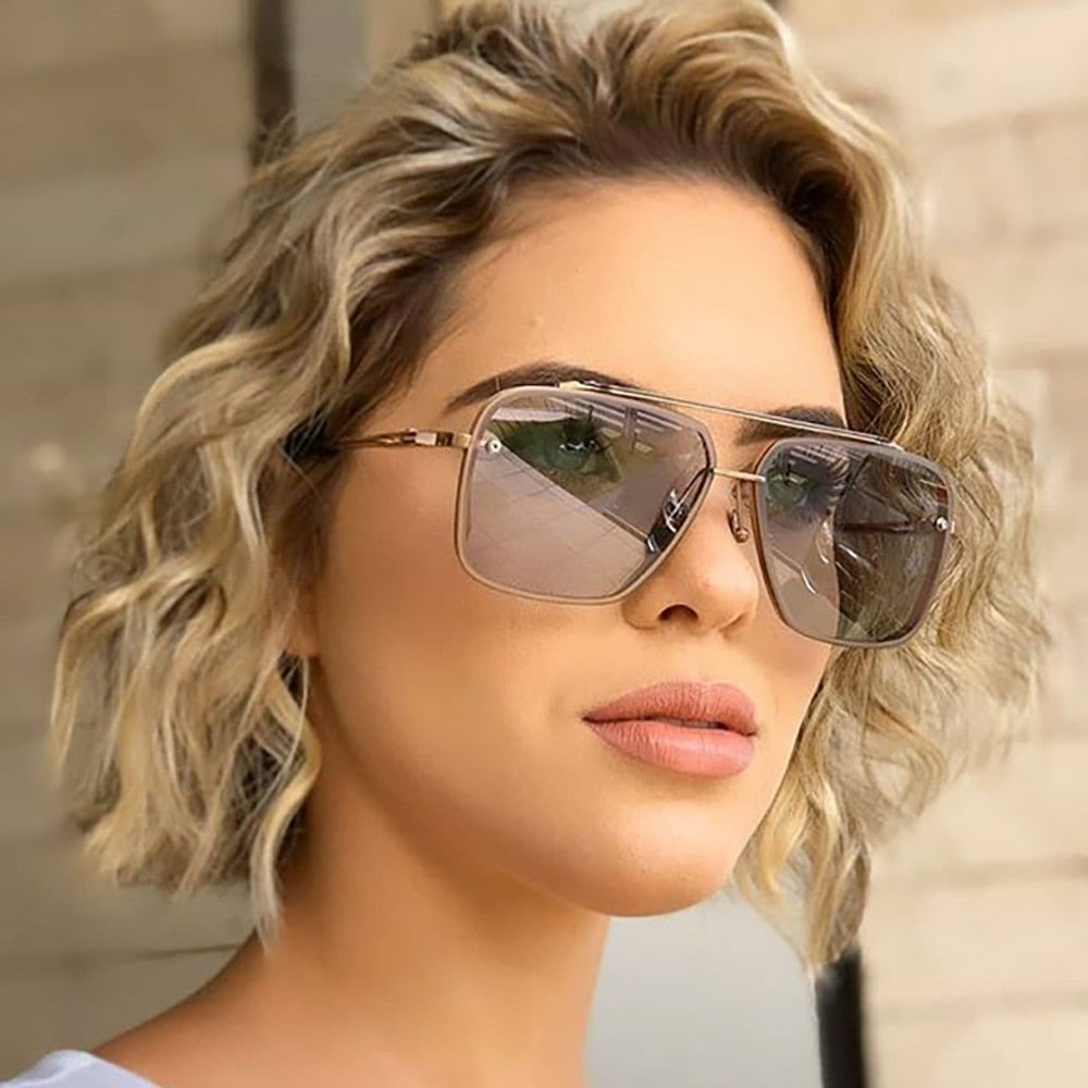 Cool Men's Driving Sunglasses - UV Protection Polarized Gradient Brown Lenses for Summer Style | Perfect for Road Trips, Beach & Outdoor Activities
