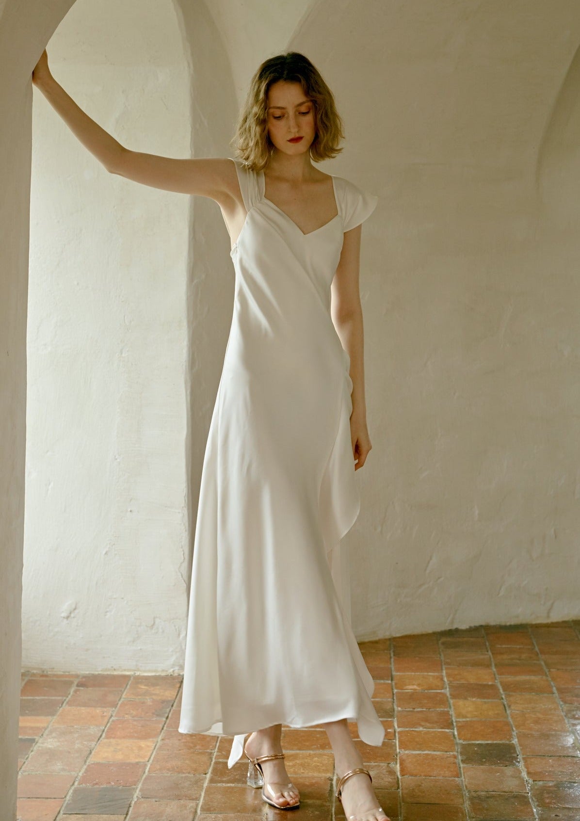 Custom Wedding Gown by Hecate - Elegant Bridal Dress for Ceremony & Reception | Perfect for Church Weddings, Beach Weddings & Formal Events