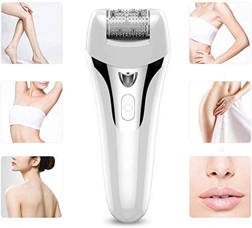 Electric Epilator for Women - 3-in-1 Hair Removal Device for Legs, Underarms & Bikini Area - Facial Hair Remover - Smooth Skin Care Kit (Black) - Perfect for Home Use & Travel Beauty Routine