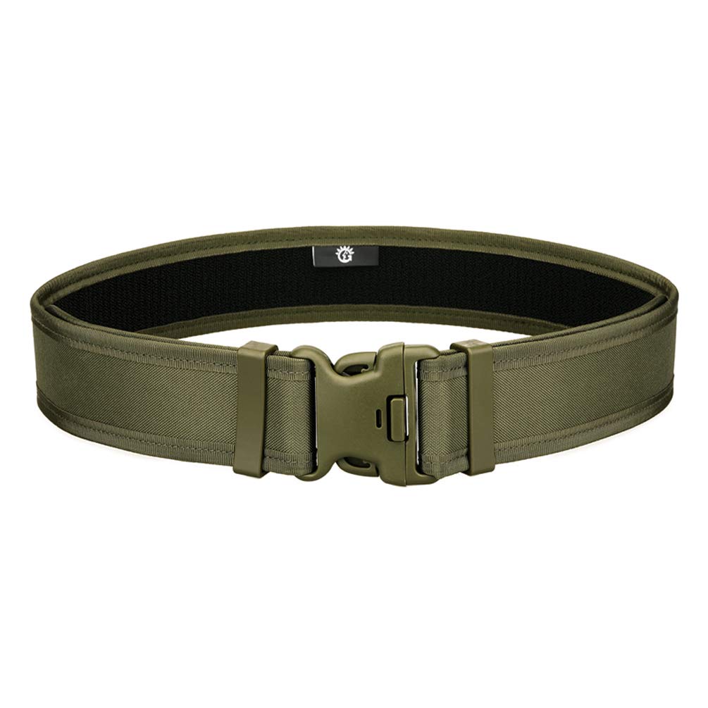 UNISTRENGH Heavy Duty Tactical Belt - Military Army Police Uniform Belt - Adjustable Nylon Waist Belt for Airsoft, Hiking, Duty Gear & Outdoor Activities