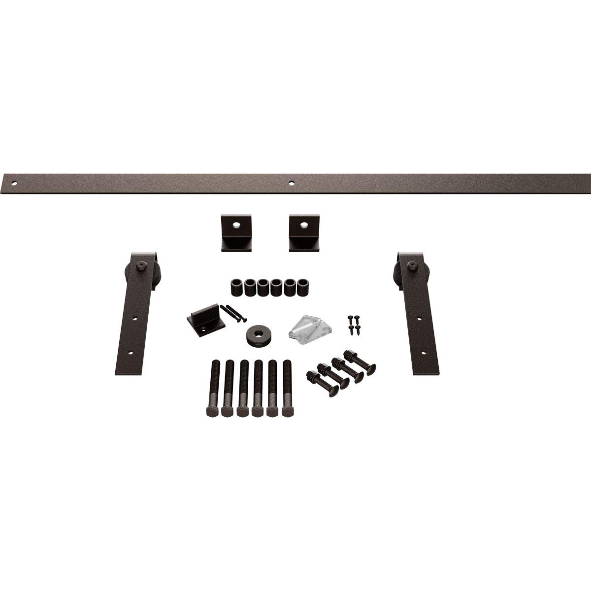 Premium J-Strap Barn Door Hardware Kit - 1 3/8
