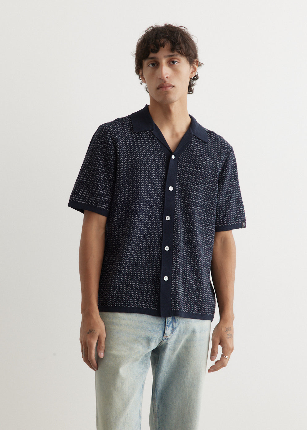 Avery Jacquard Zuma Toweling Shirt for Men & Women - Soft Breathable Cotton Shirt for Casual Wear, Beach Cover-Up, and Loungewear