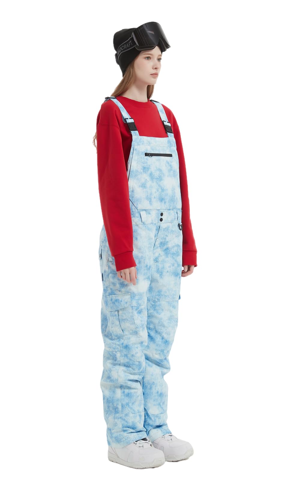 **Men's & Women's Waterproof Snow Bib Overalls - Adjustable Windproof Ski Pants with Insulation for Warmth - Perfect for Skiing, Snowboarding & Winter Outdoor Activities**