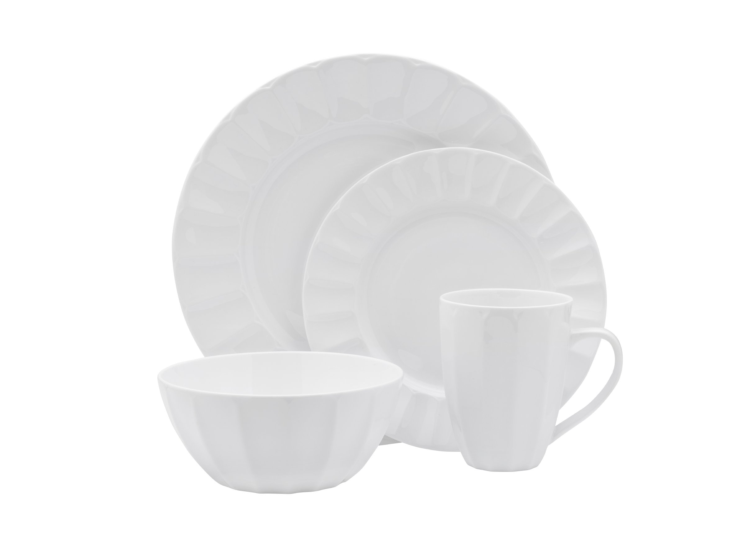Mikasa 16-Piece Dinnerware Set - Elegant Porcelain Plates, Bowls & Mugs for Everyday Dining - Perfect for Family Meals, Dinner Parties & Restaurant Use