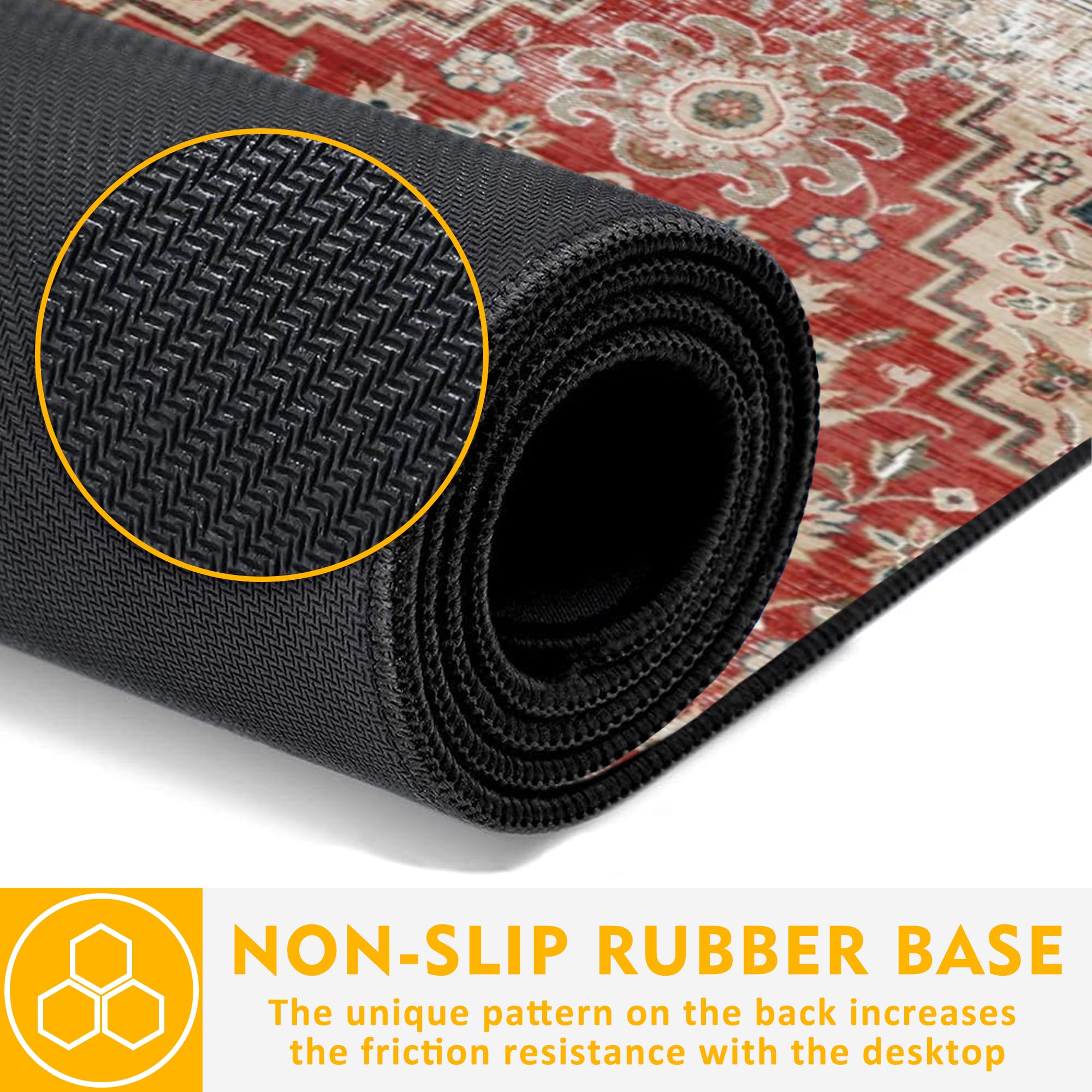 Persian Style Textile Rug Texture Gaming Mouse Pad - 31.5