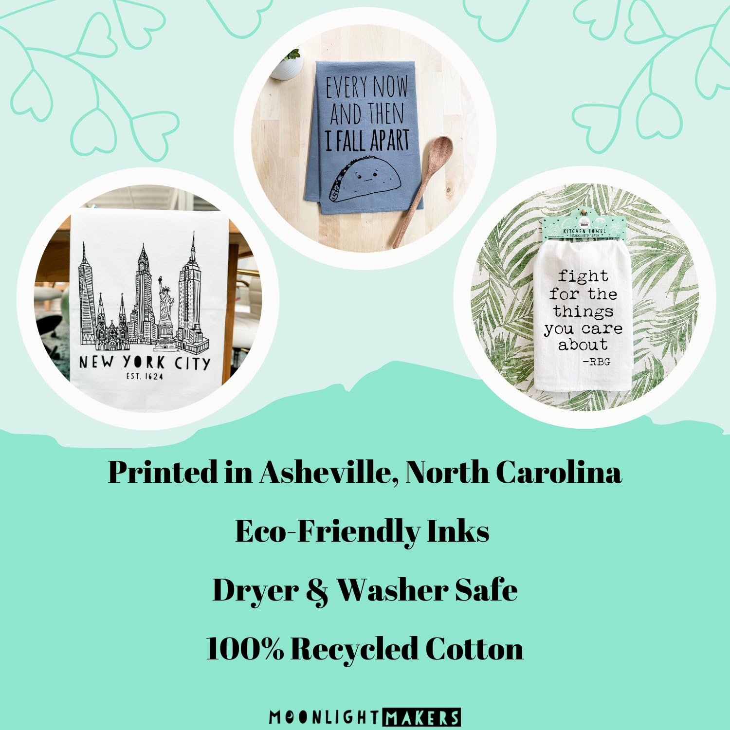 Funny Dish Towel - 'I Wet My Plants' Flour Sack Kitchen Towel, Sweet Housewarming Gift, Farmhouse Kitchen Decor in White or Gray (Gray) - Perfect for Gardening Enthusiasts and Cozy Kitchens