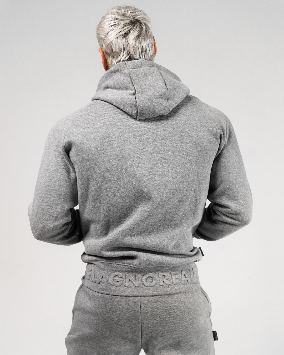 Varsity Patch Zip Up Hoodie - Grey | Stylish & Comfortable Pullover for Men & Women | Perfect for Casual Wear, Sports & Outdoor Activities