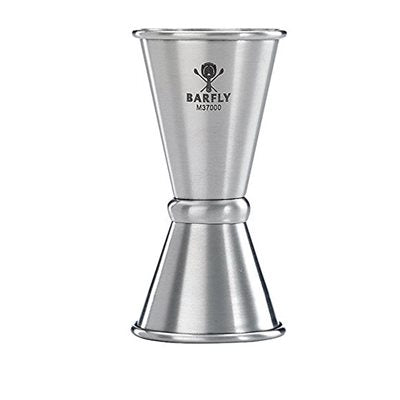 Barfly 0.5 & 0.75 Oz Japanese Style Stainless Steel Cocktail Jigger - Perfect for Bartenders, Home Bars & Mixing Professional Cocktails