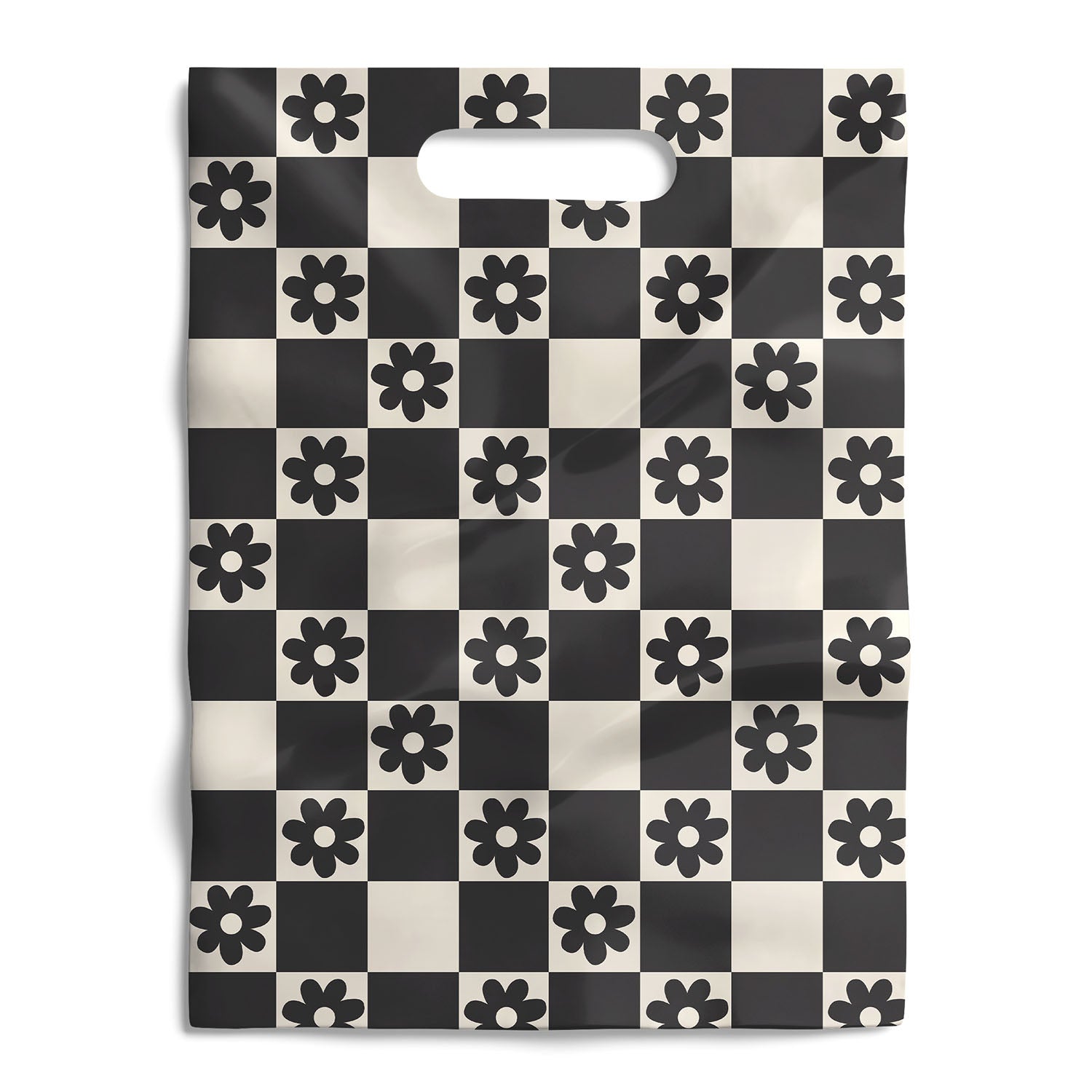 Daisy Check Merchandise Bags 9x12 Inches - Pack of 100 | Wholesale Bulk Gift Packaging for Retail Stores, Boutiques & Craft Shows