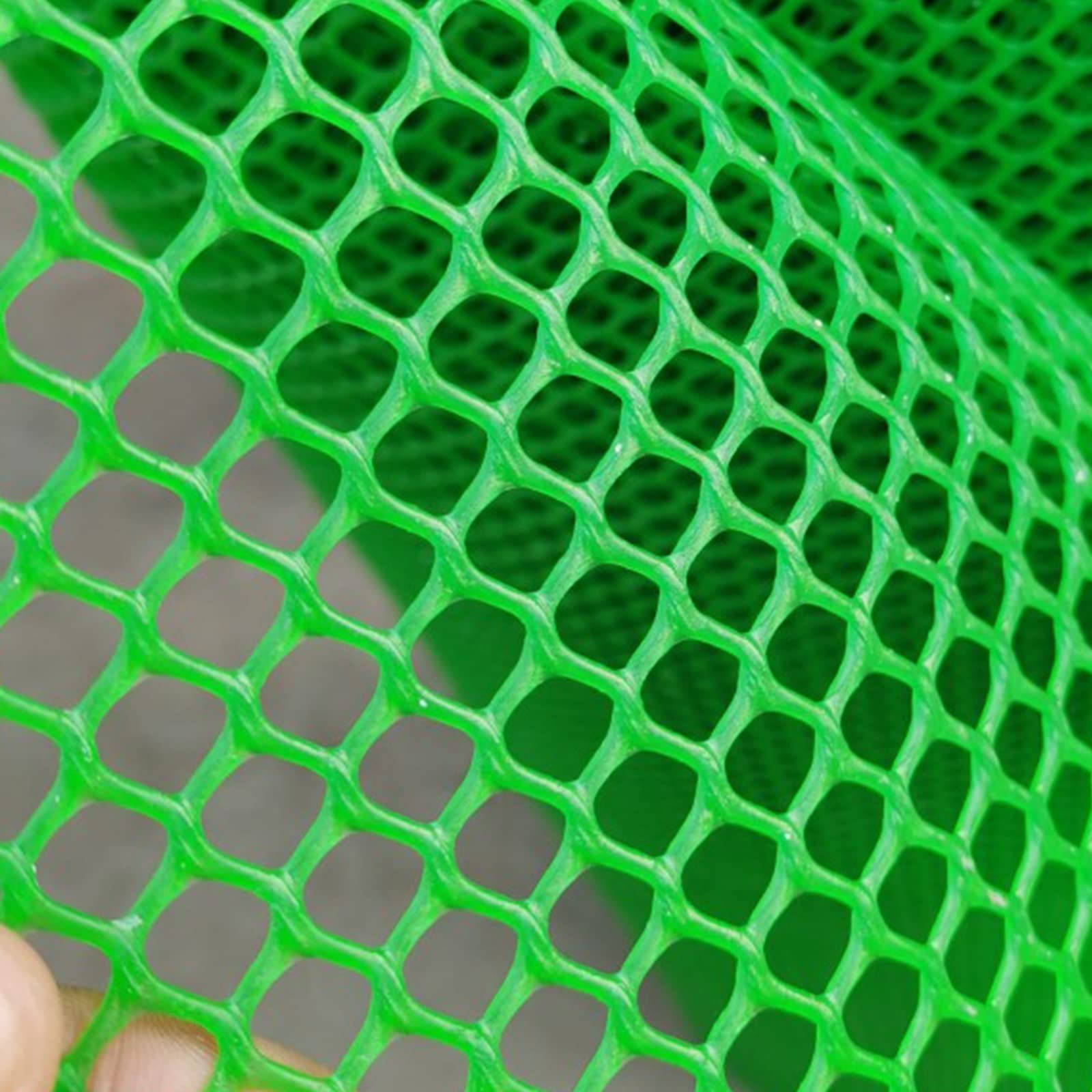 Green 1x1m (3.3x3.3ft) Garden Netting & Poultry Fence Mesh - Bird Protection for Fruit Trees, Chicken Coop Barrier, Balcony Animal Defense | Perfect for Home Gardens, Backyard Farming & Urban Balcony Safety