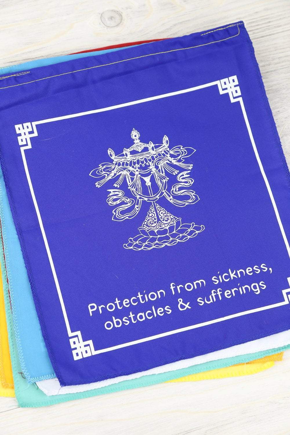 8 Auspicious Symbols Prayer Flags - Buddhist Prayer Flags for Home, Garden & Meditation - Bring Peace, Harmony & Good Luck - Perfect for Yoga Studios, Temples & Outdoor Decor